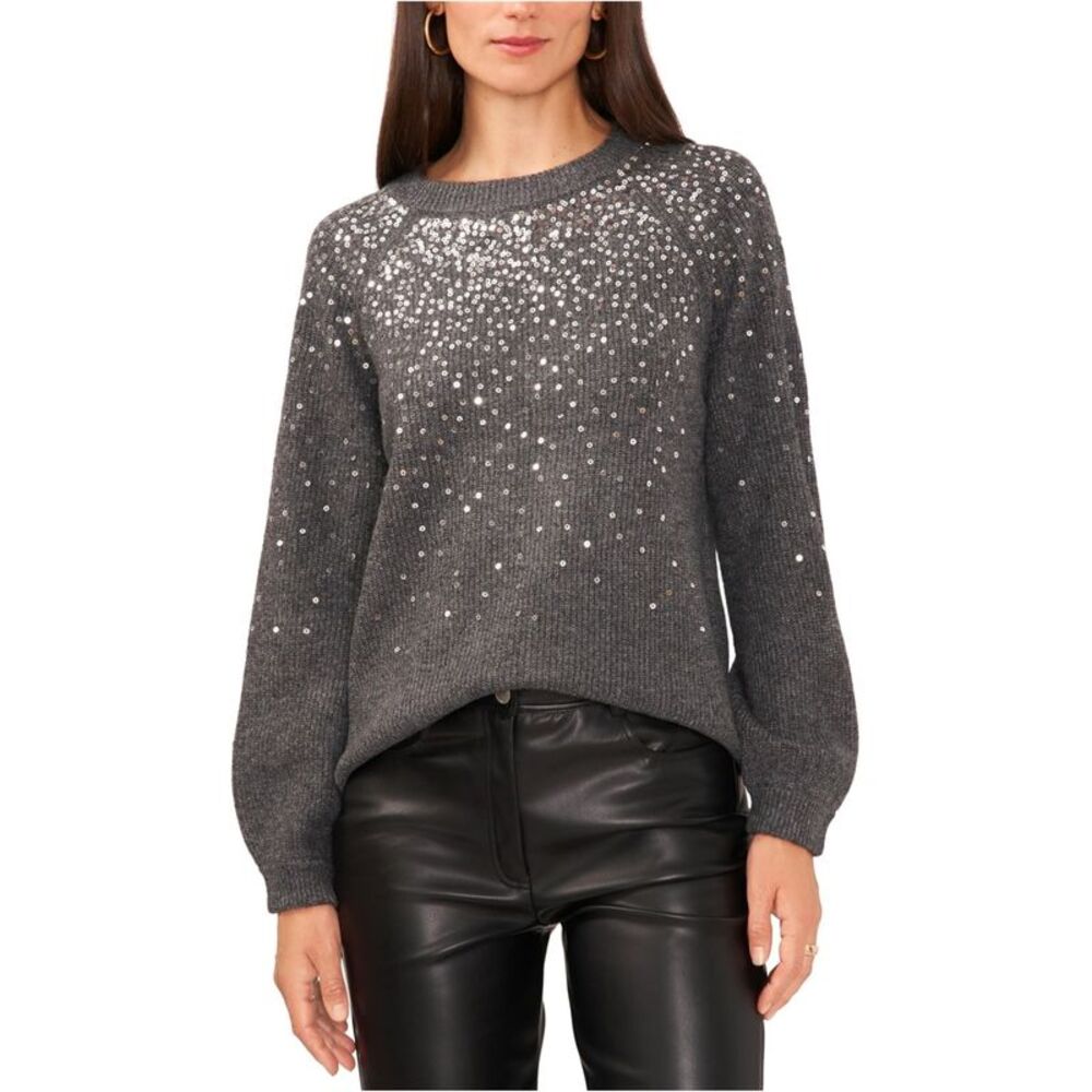 Vince Camuto Womens Sequined Pullover Sweater, NWT